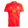 Camisola + Calções Espanha Pedri 26 Criança Equipamento 1ª Euro 2024